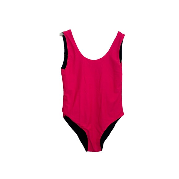 Kainua Swimwear Reversible One Piece Two Suits In One Hot Pink Navy Blue NWT - Picture 3 of 7